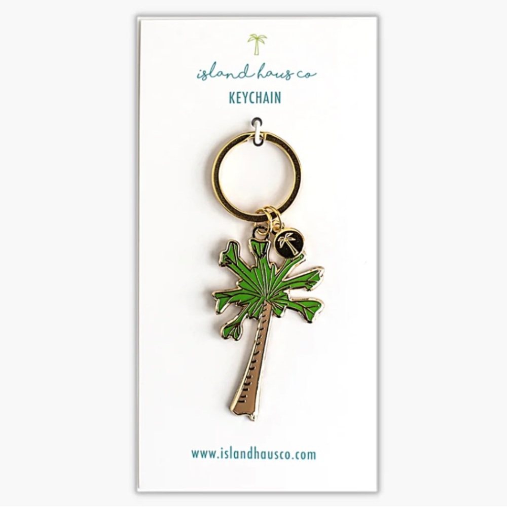 Island Haus Co Palm Tree Keychain